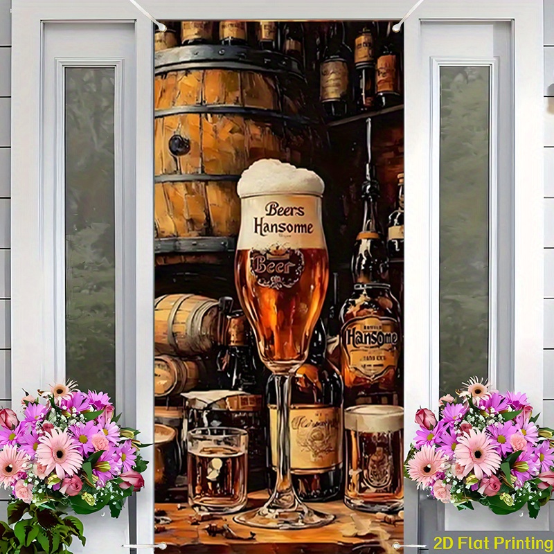 Wine Beer House - 1 stuk 2D platte billboardbanner -