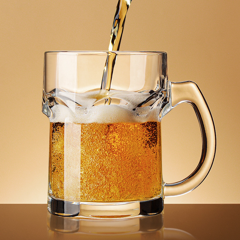 Wine Draft Beer - Huishoudelijke biermok met handvat, creatief net-rood