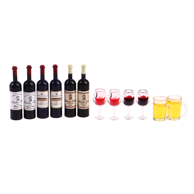 5 stuks 1:12 poppenhuis miniat - Wine Beer House recensie en prijs